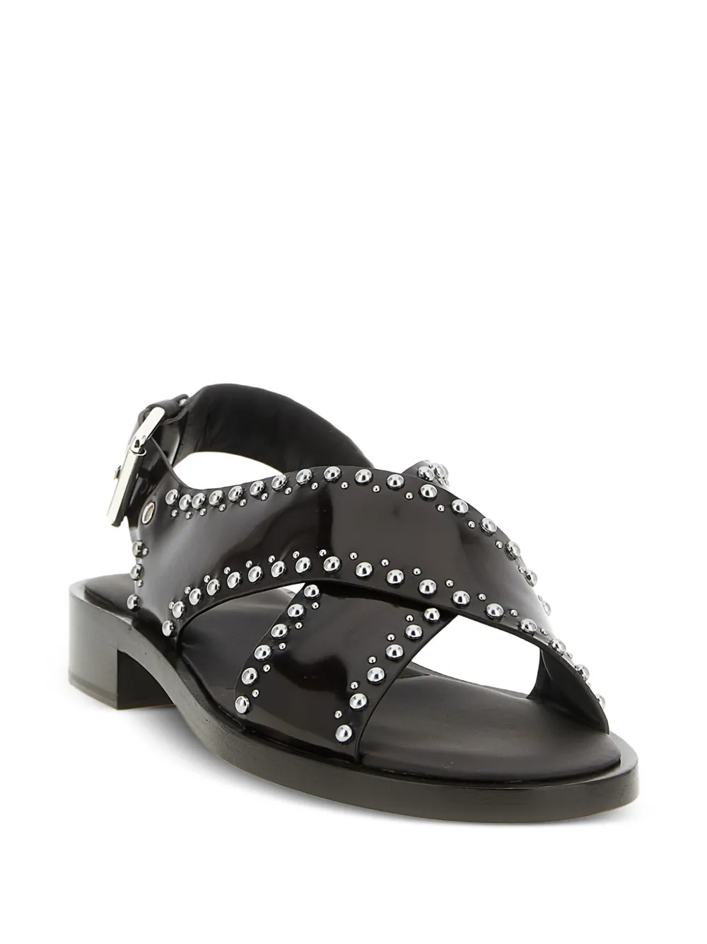 Church's Remi Leather Sandals - Black 