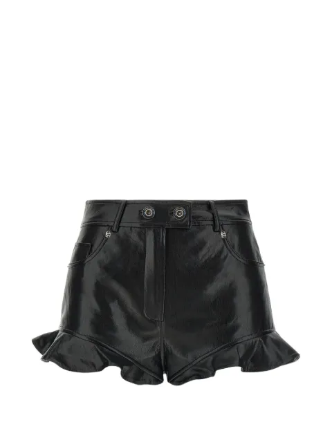 Self-Portrait ruffled five-pocket shorts