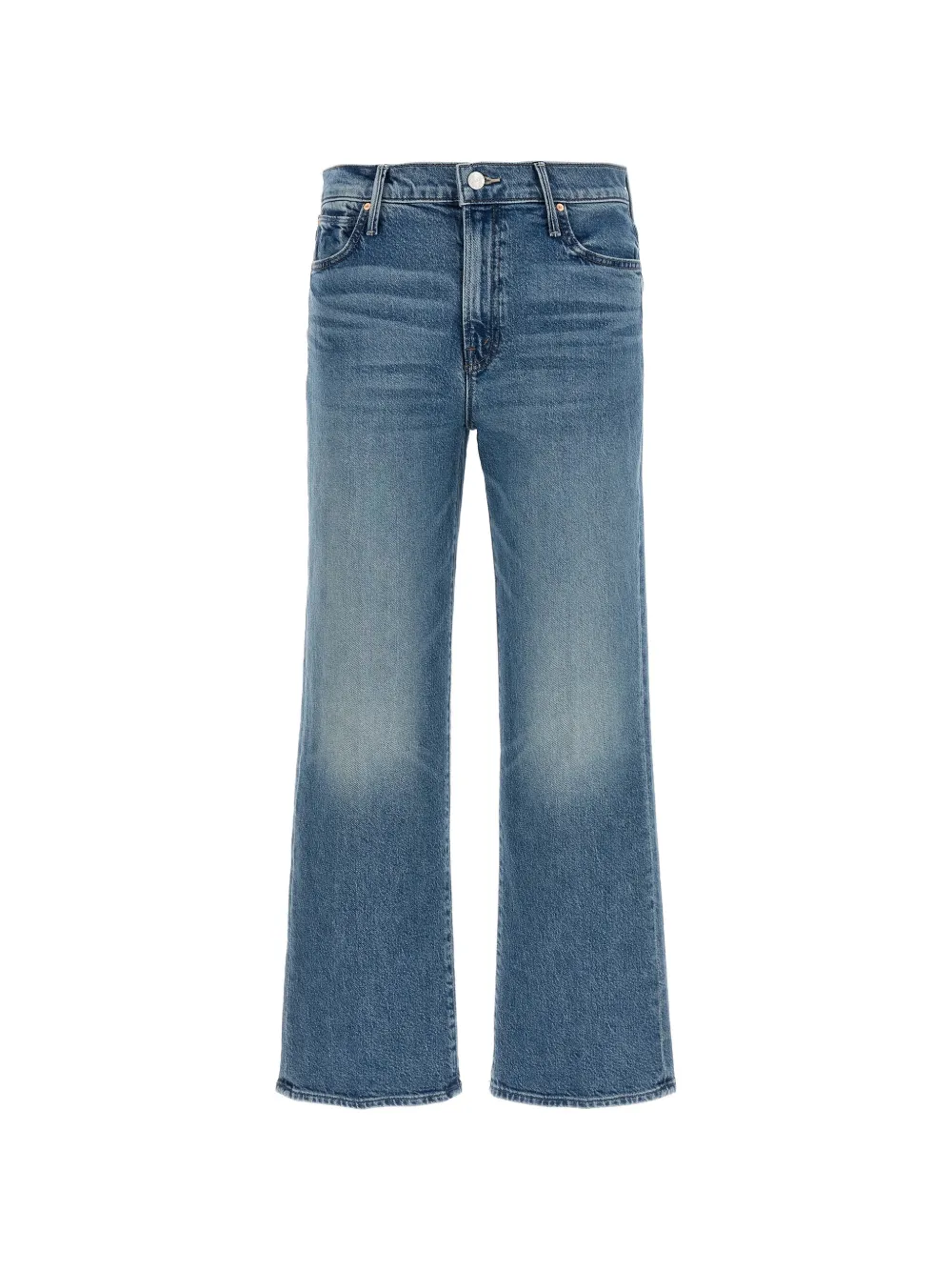 MOTHER The Kick It Ankle contrast stitching jeans - Blu