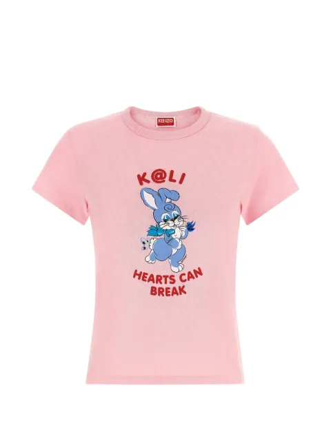 Kenzo cartoon-print ribbed T-shirt