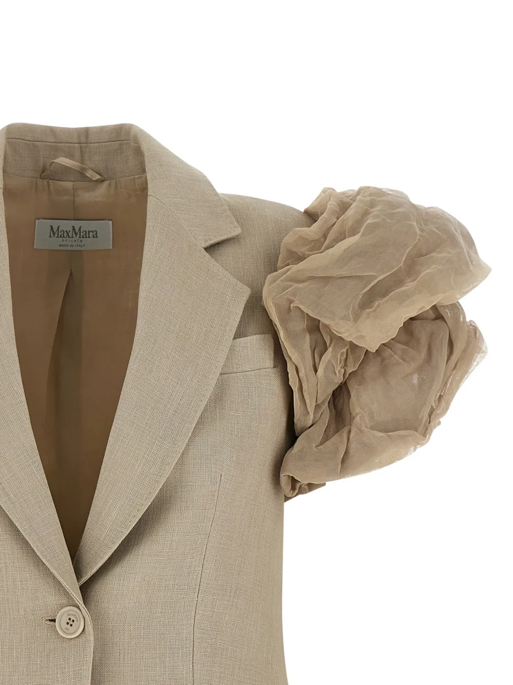  Max Mara Abituro Sleeveless Blazer - Neutrals 