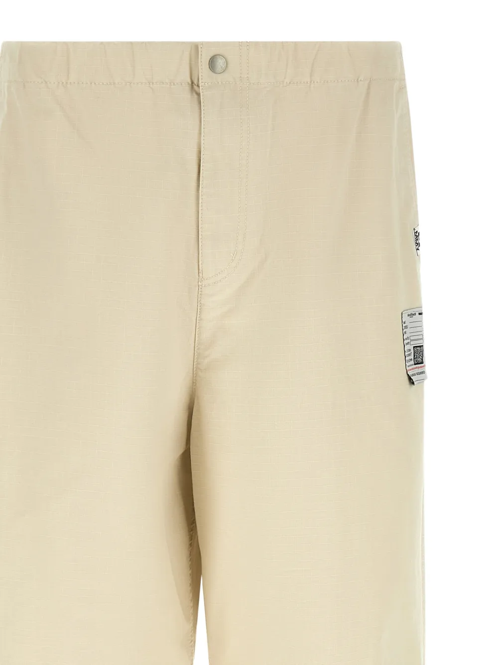 Maison MIHARA YASUHIRO Ripstop broek met logopatch Beige