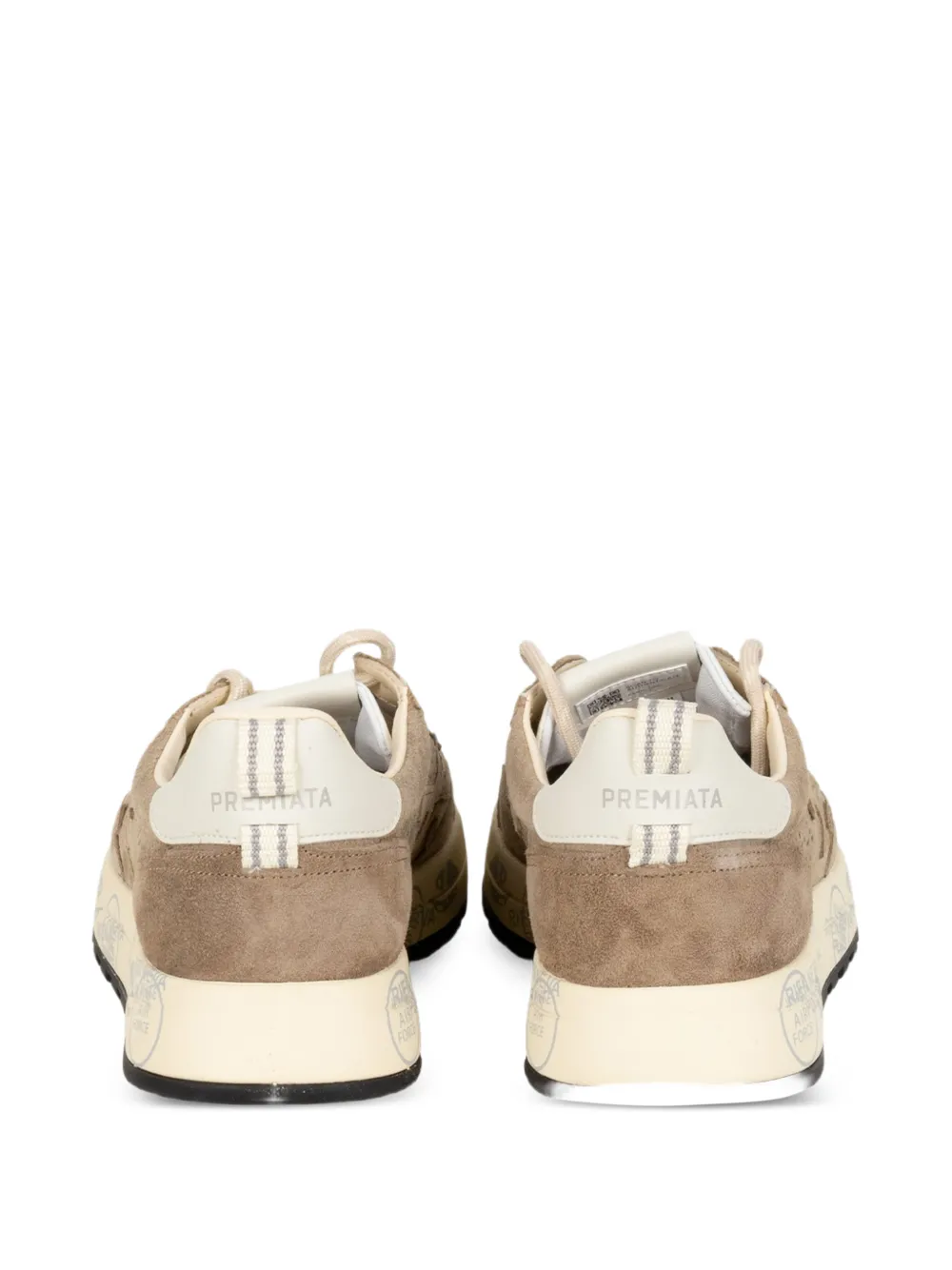 Premiata perforated-detail sneakers Beige