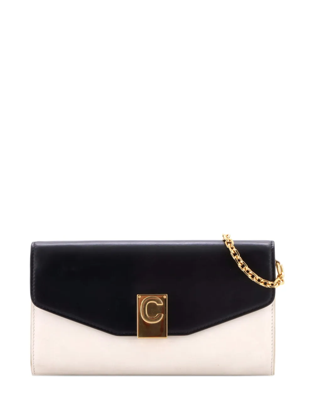 Celine Pre-Owned C Wallet on Chain Leather crossbody bag - Nero