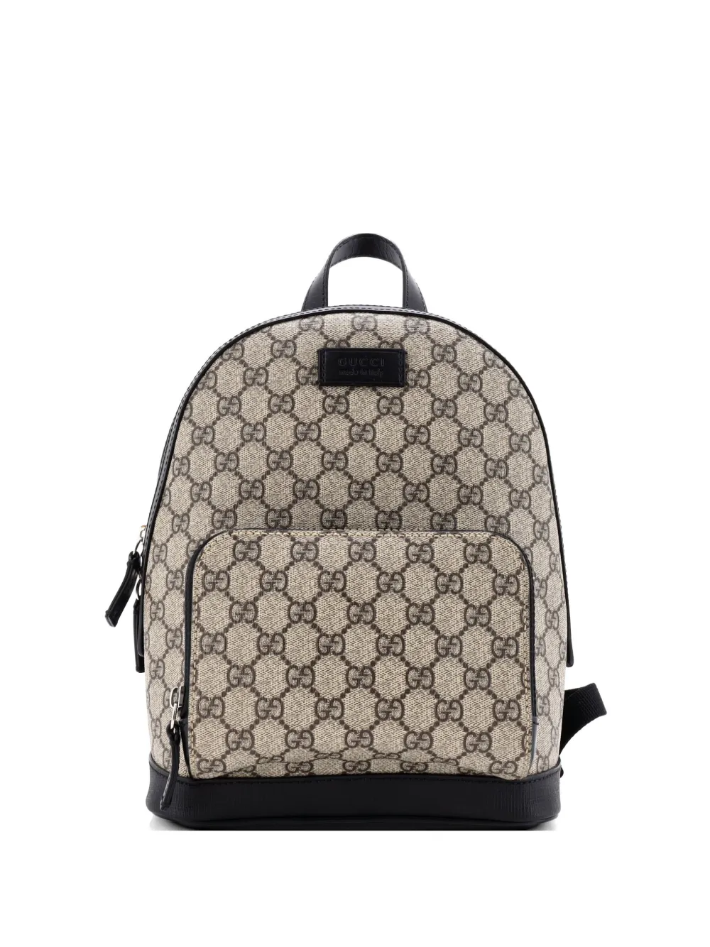 Gucci Pre-Owned Zip Pocket GG Coated Canvas Small backpack - Nero