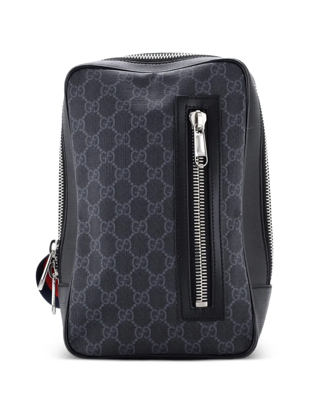 Gucci Pre-Owned Soft Zip Sling Bag GG Coated Canvas Small crossbody bag - Nero