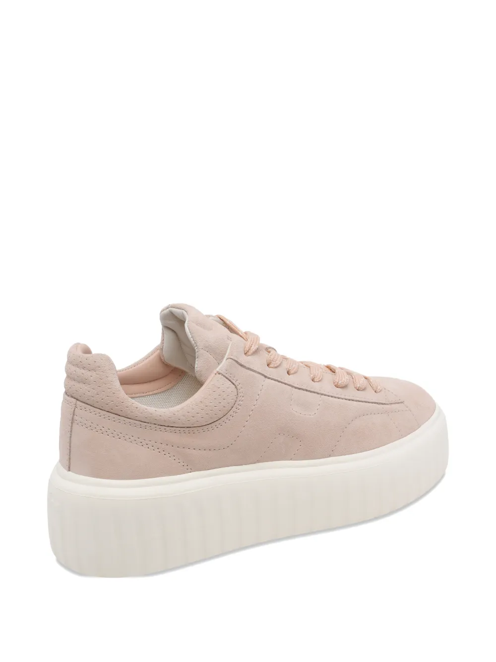 Hogan H-stripes platform sneakers Roze