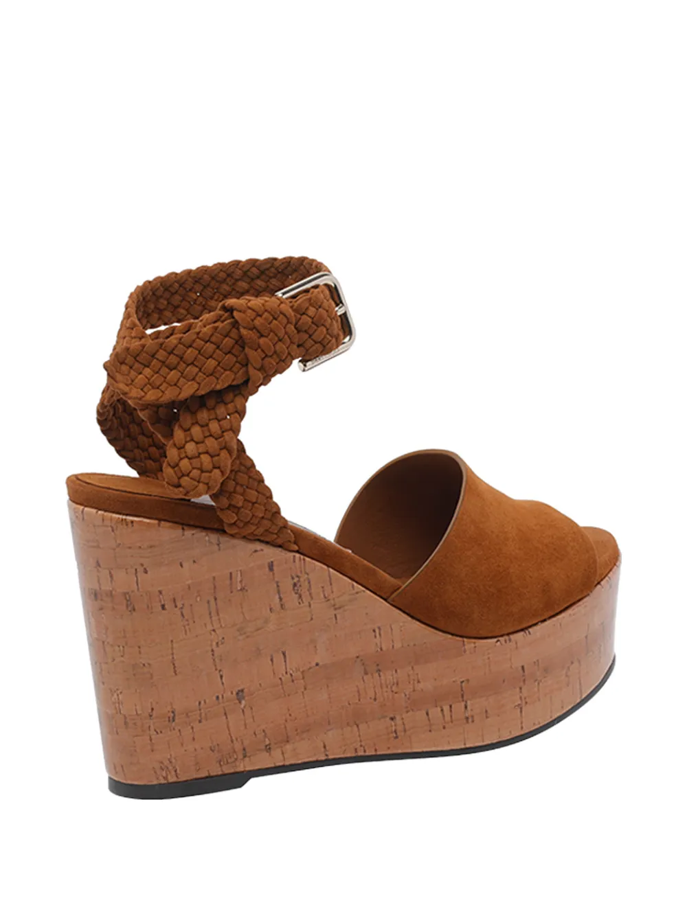 Jimmy Choo Jori 100 gevlochten sandalen Bruin