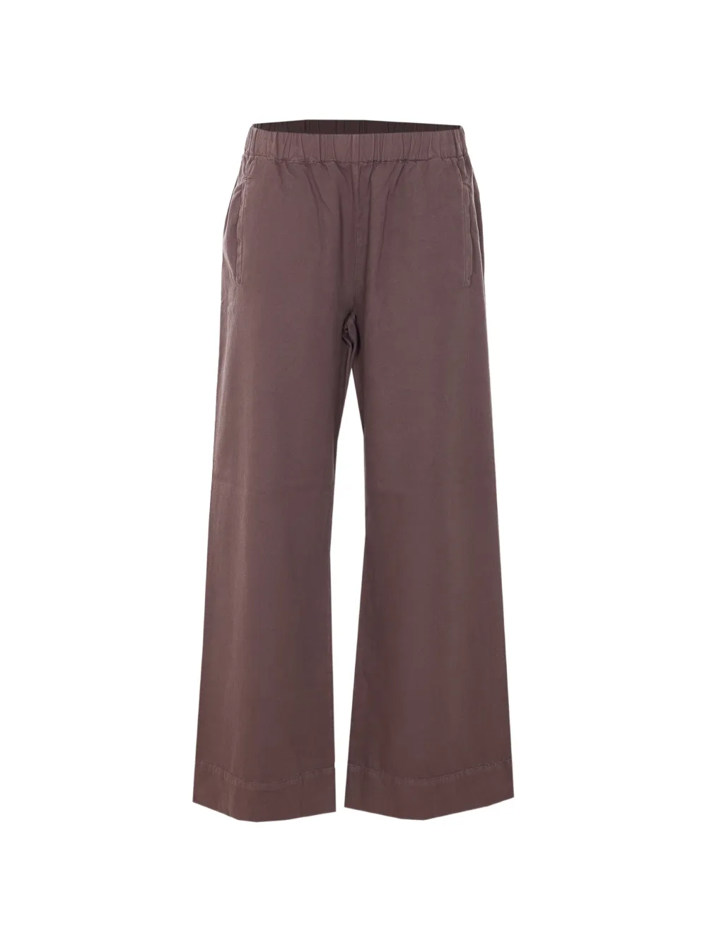 TRUE AVENUE elasticated trousers - Marrone