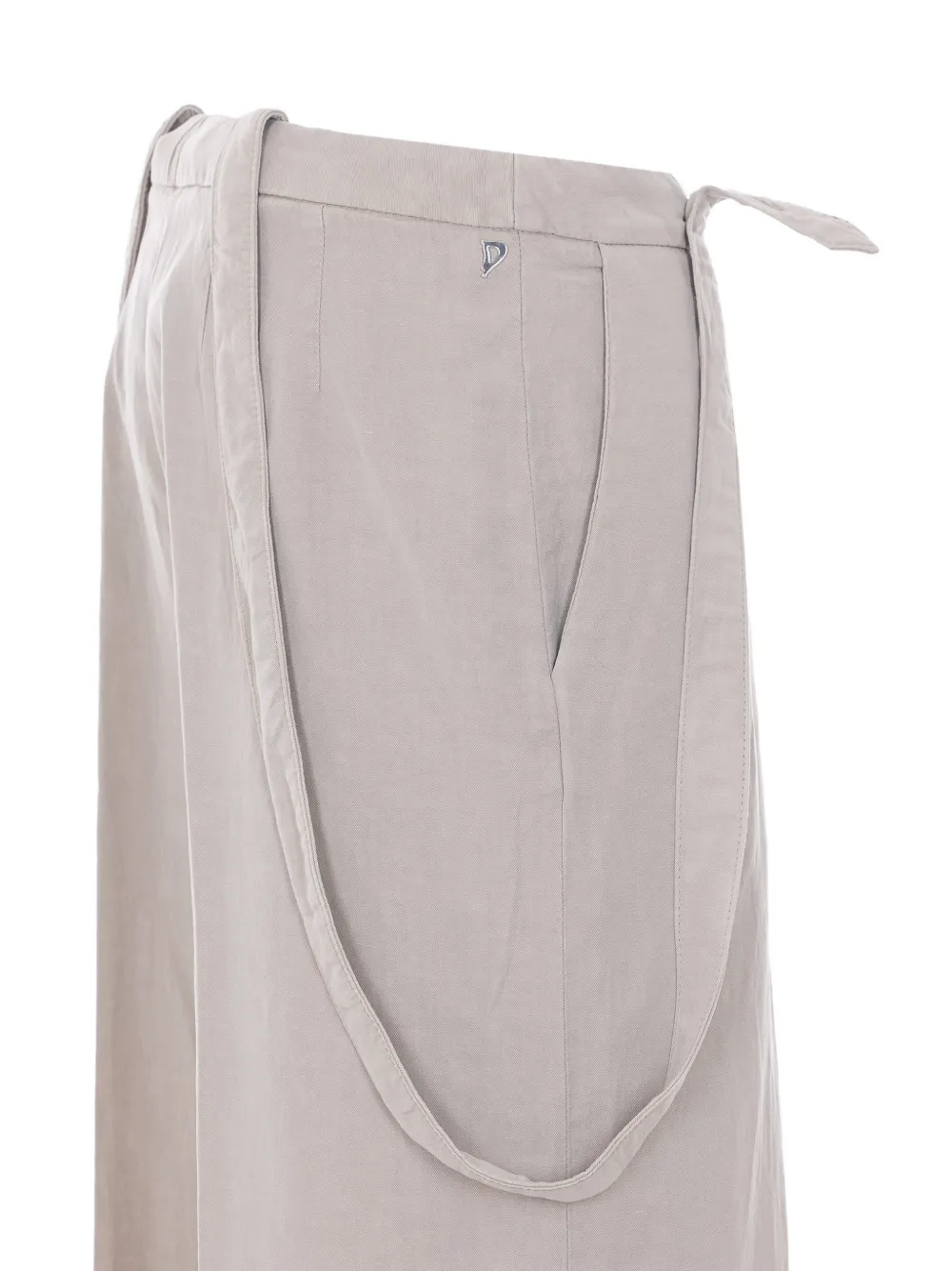 DONDUP Broek met afneembaar kant Beige