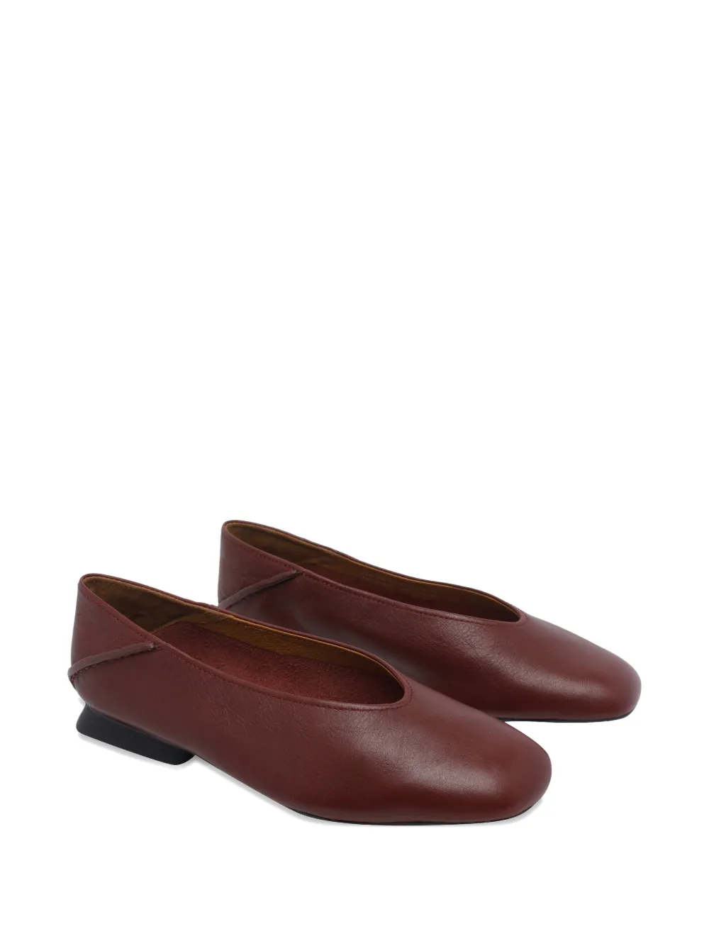 Camper Casi Myra leather flats Bruin