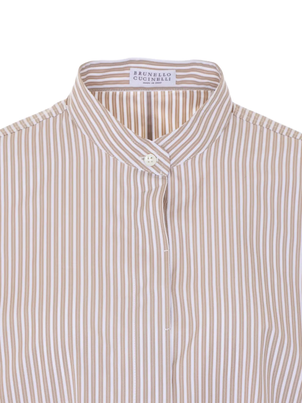 Brunello Cucinelli Gestreept shirt Beige