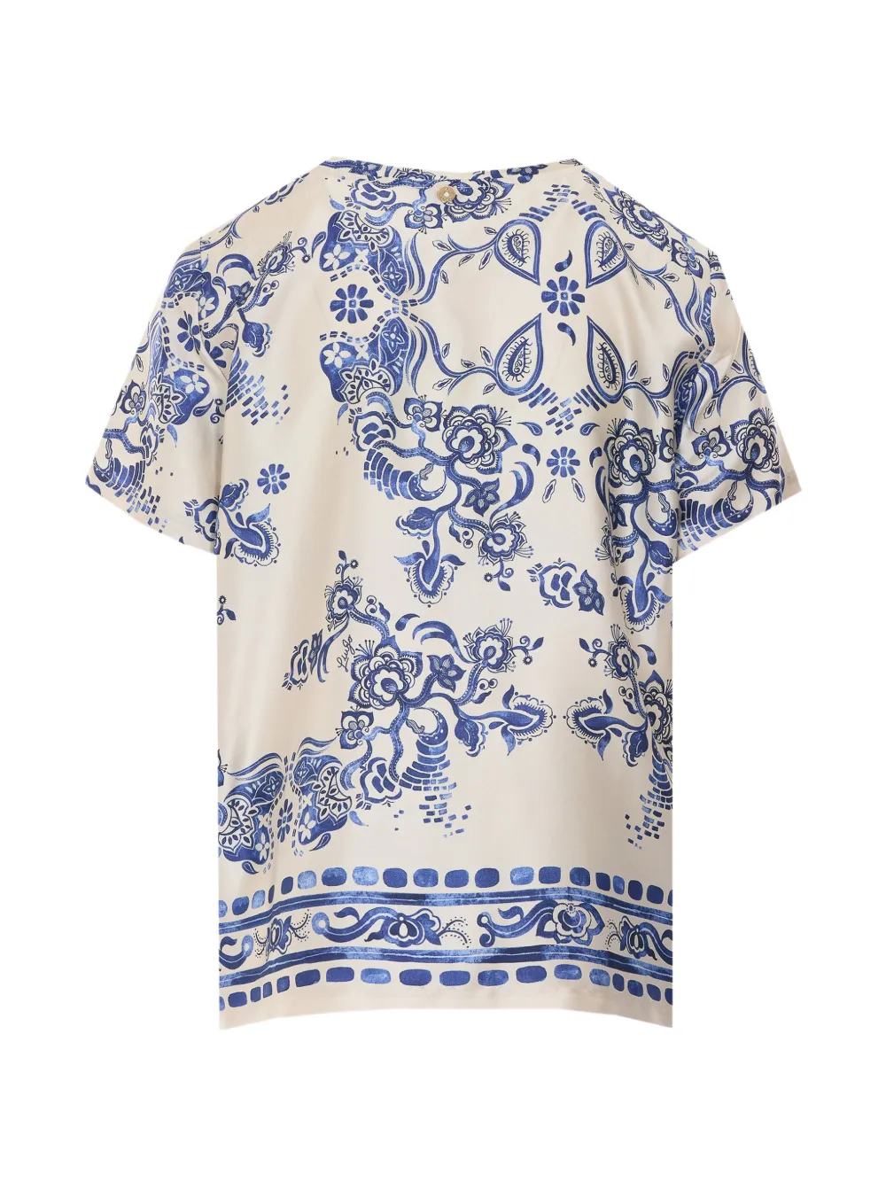 LIU JO T-shirt met print en ronde hals Beige