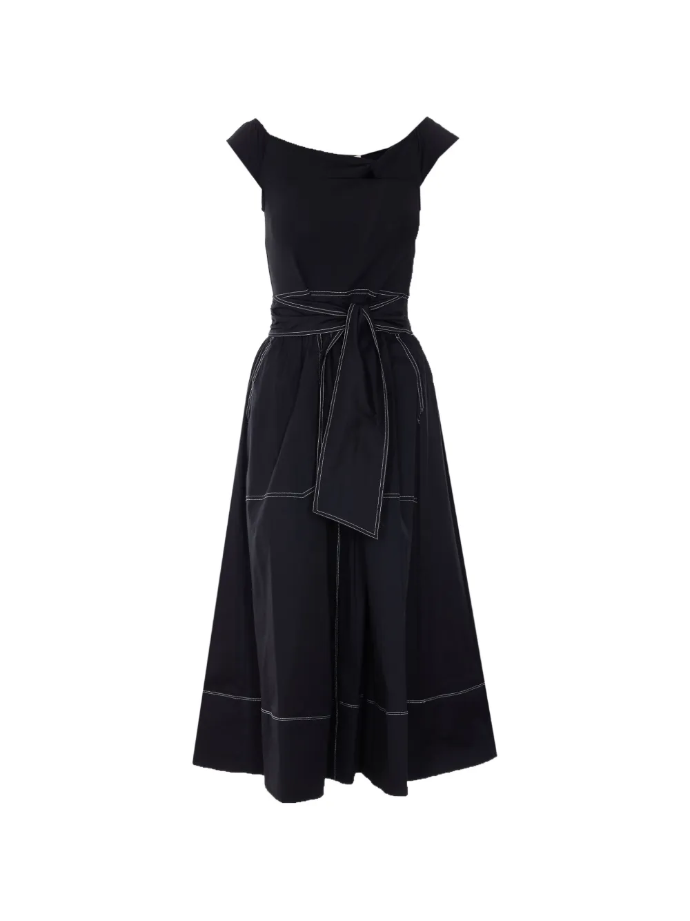 LIU JO cutout belted midi dress - Blu