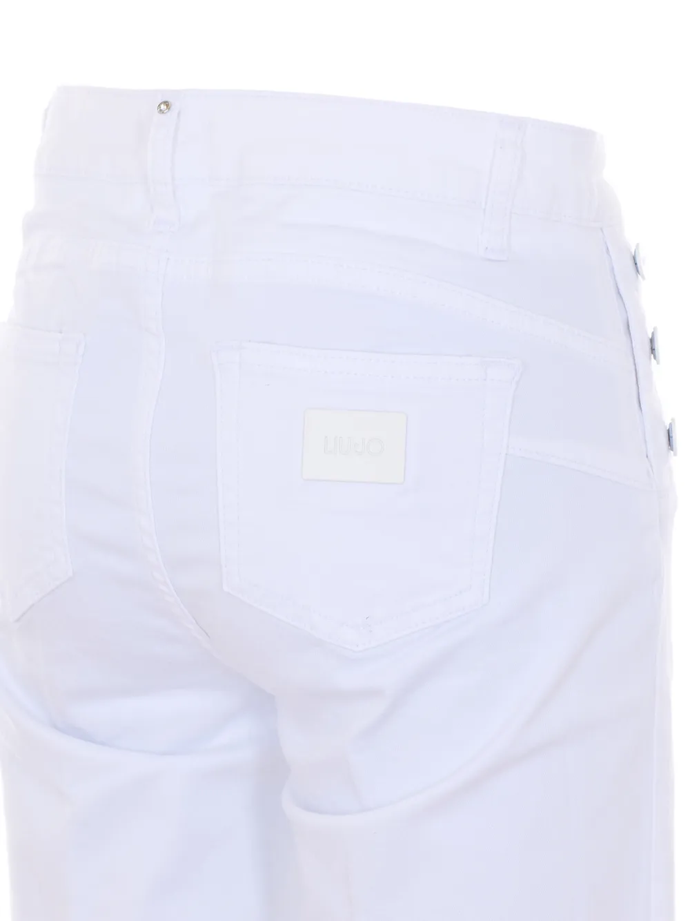 LIU JO Jeans met vijf zakken en knopen Wit