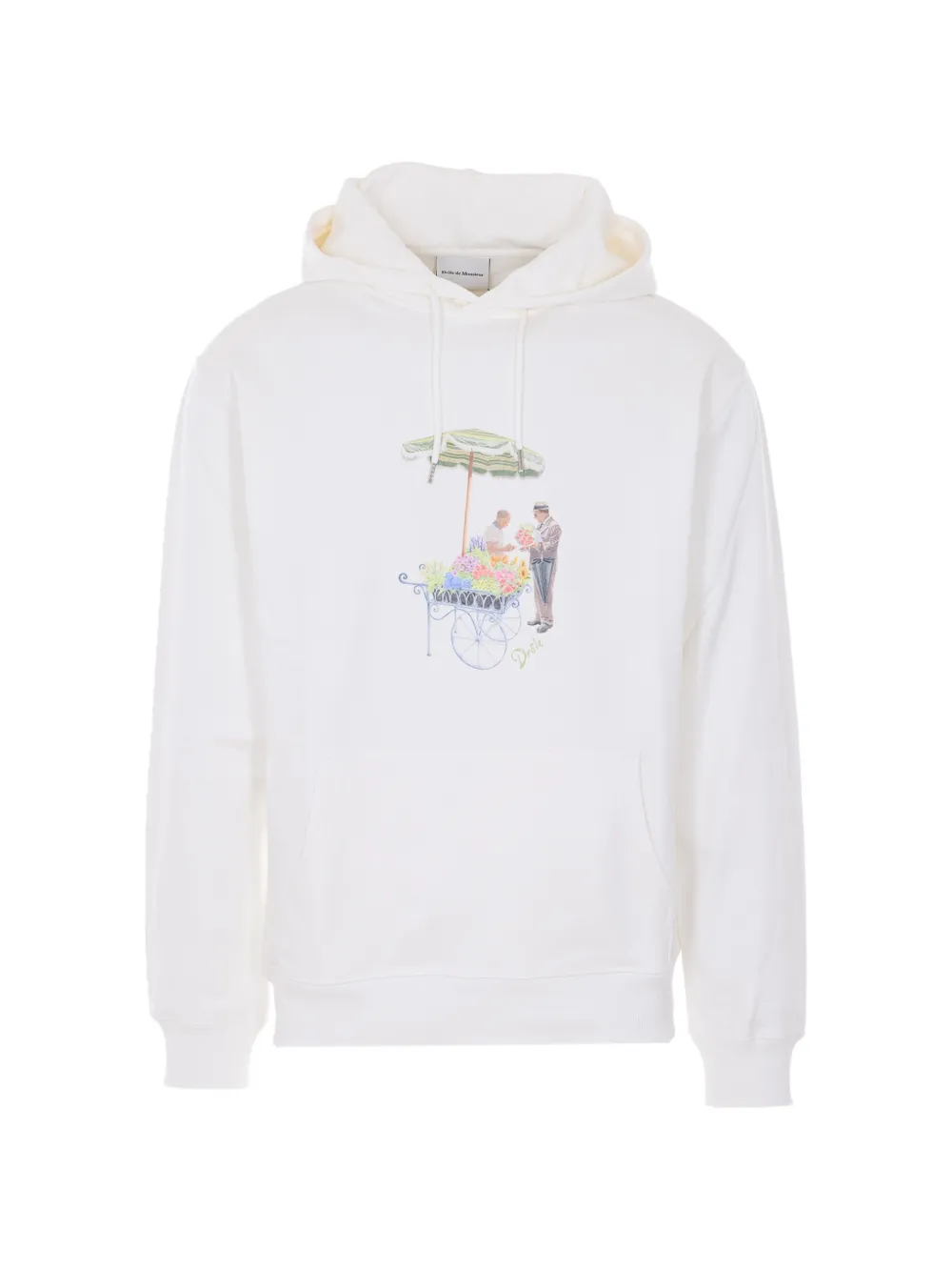 Drôle De Monsieur Fleuriste hoodie - Weiß