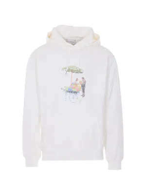Doublet Farmes Magazine Cover Printed Hoodie | White | FARFETCH OM