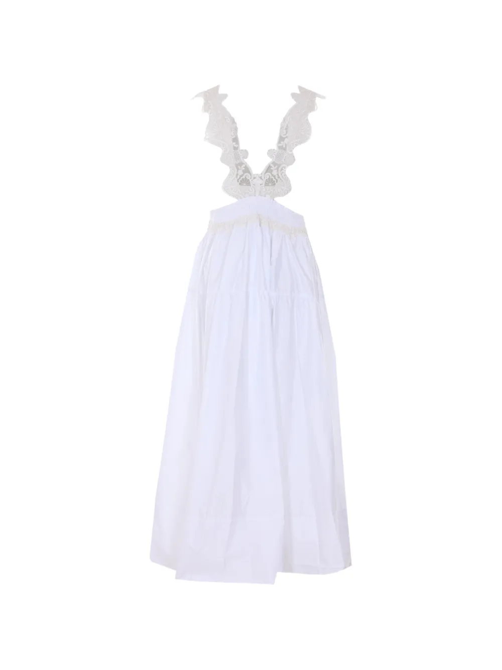  Maurizio Pecoraro Lace Open Dress - White 