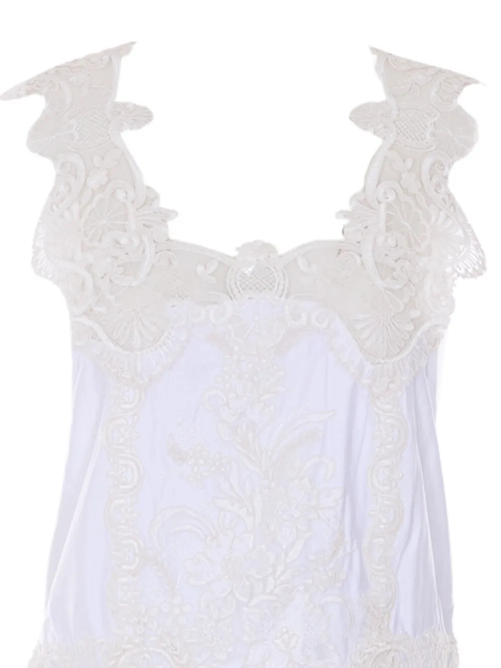  Maurizio Pecoraro Lace Open Dress - White 