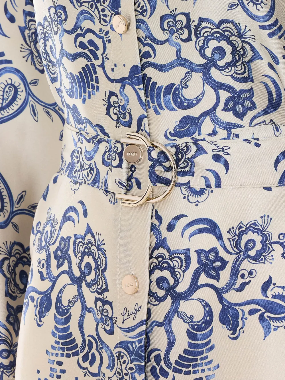  Liu Jo Belted Printed Shirt - Neutrals 