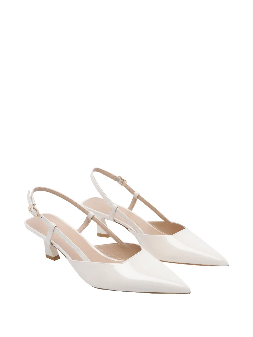 Stuart Weitzman Vinnie 50 slingback pumps Wit