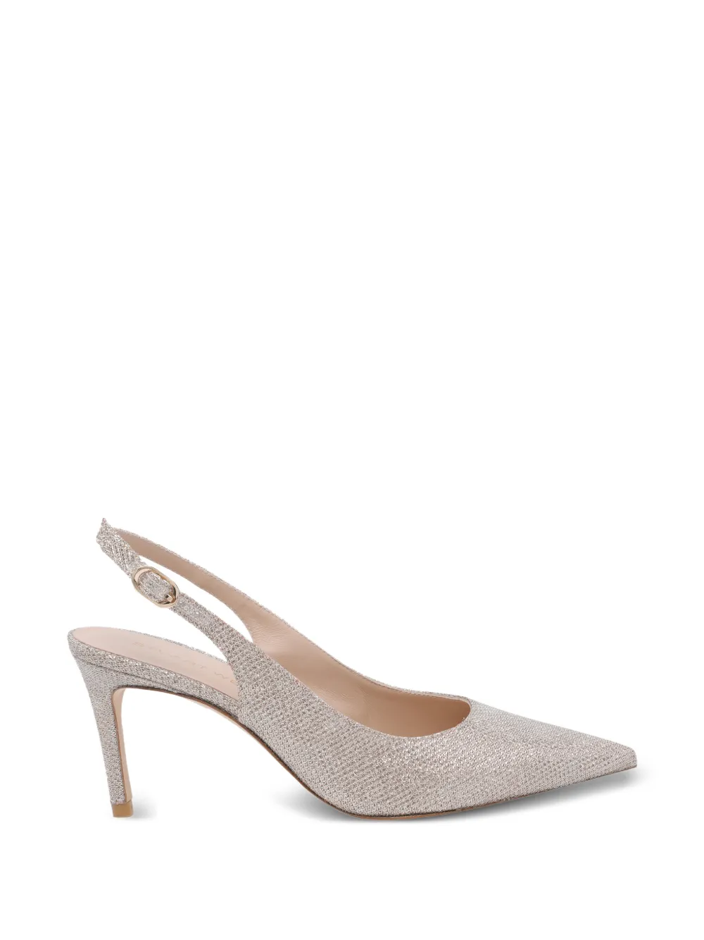 Stuart Weitzman Stuart Power slingback pointed toe pumps - Argento