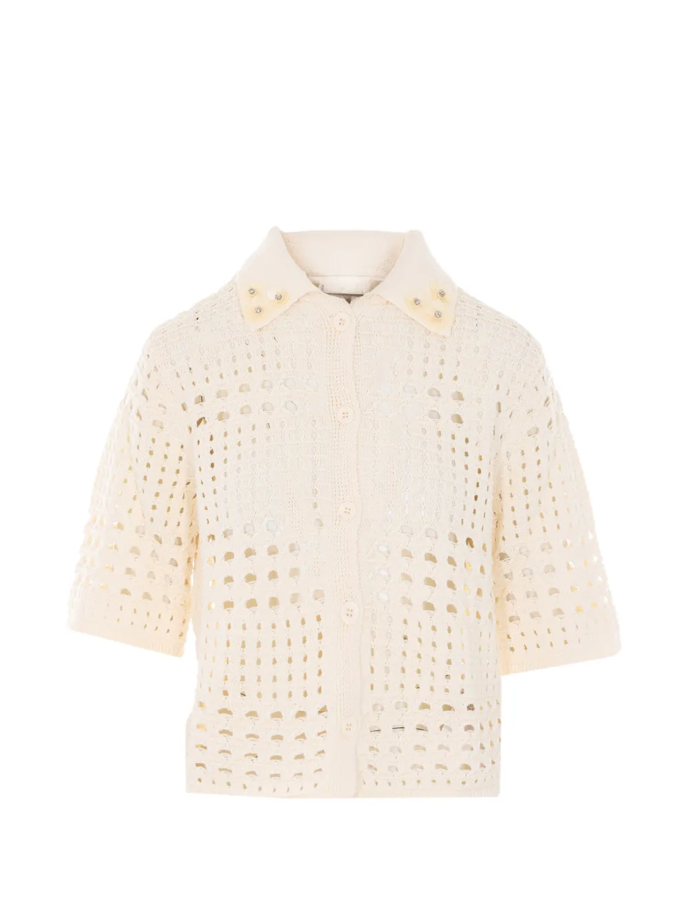 LIU JO button sequin-embellished top - Toni neutri