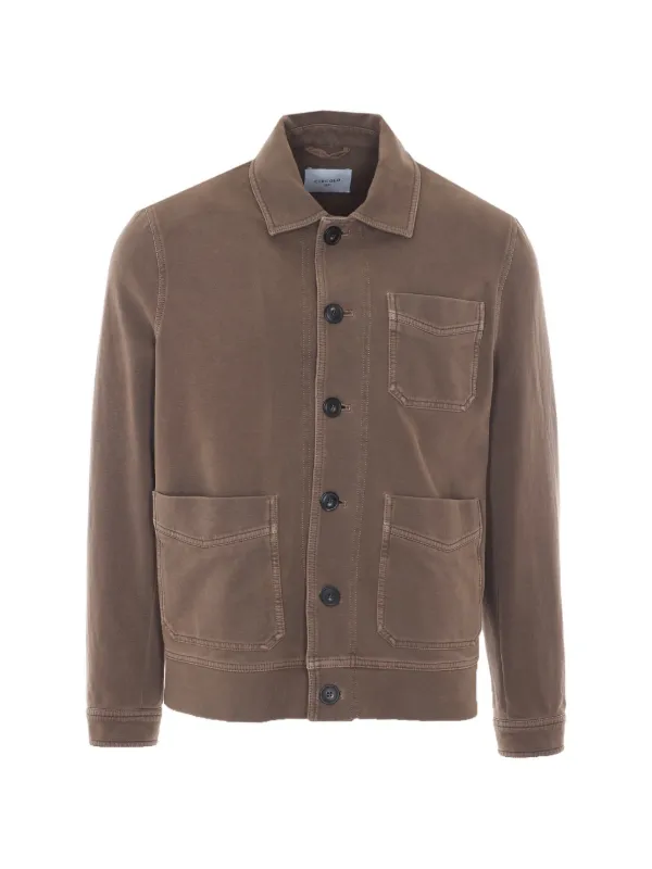 Circolo 1901 Work button-front Jacket | Brown | FARFETCH