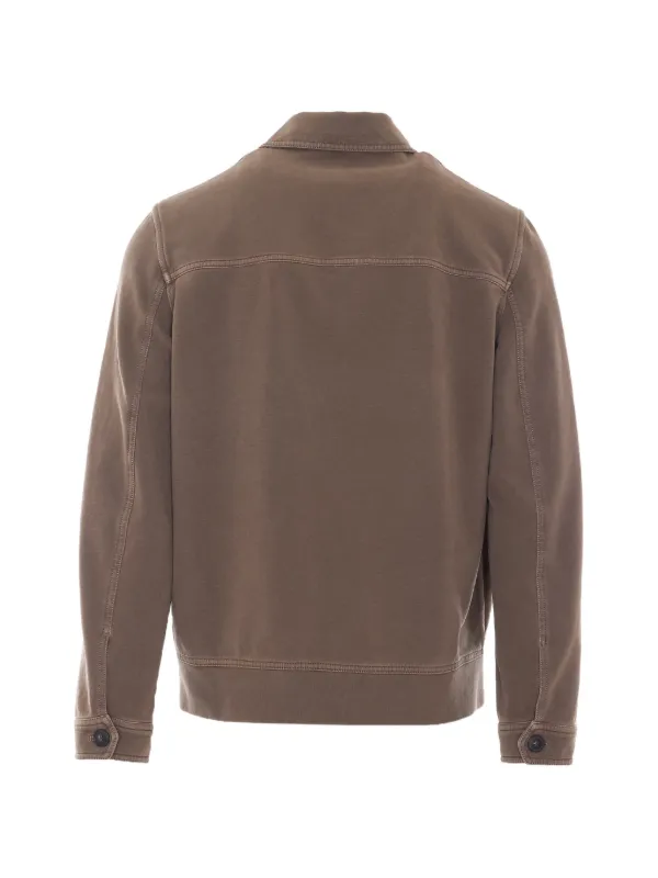 Circolo 1901 Work button-front Jacket | Brown | FARFETCH