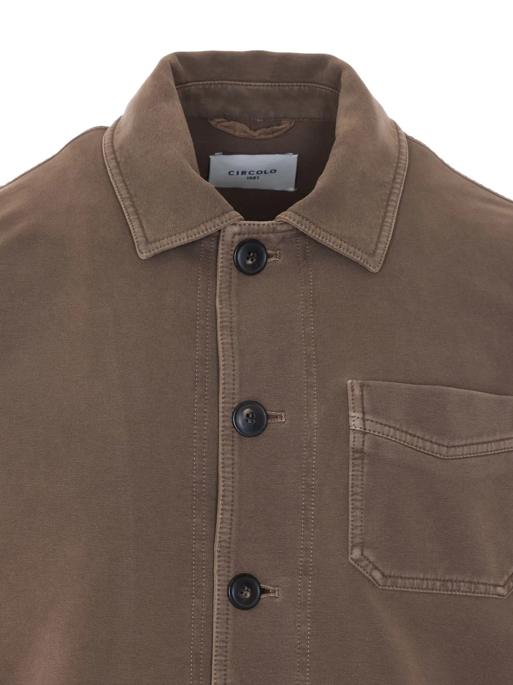  Circolo 1901 Work Button-front Jacket - Brown 