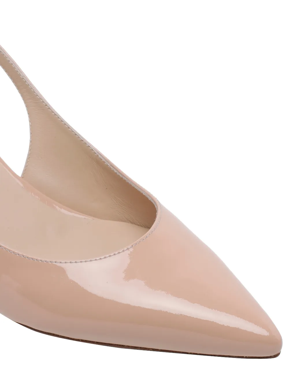 Stuart Weitzman Pumps met puntige hak Beige