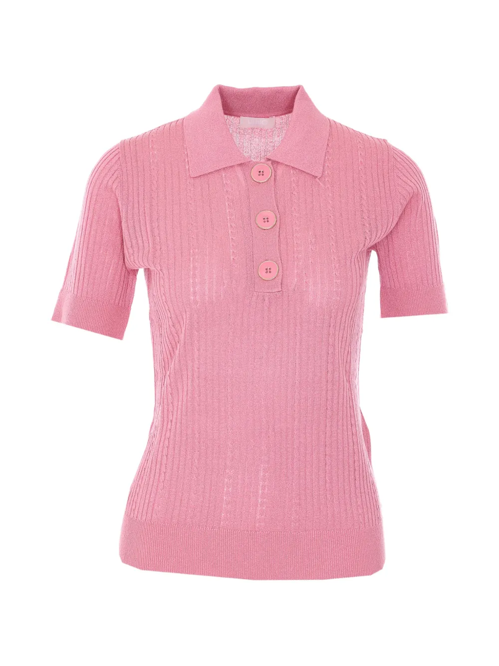 LIU JO button short-sleeve T-shirt - Rosa