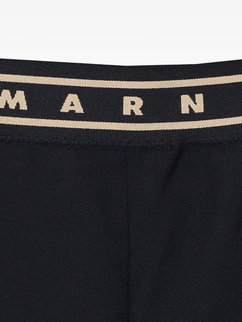  Marni Elasticated Logo-band Trousers - Black 