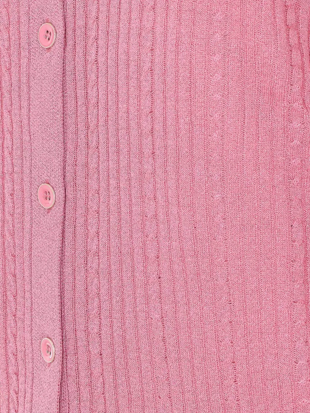  Liu Jo Button V-neck Cardigan - Pink 