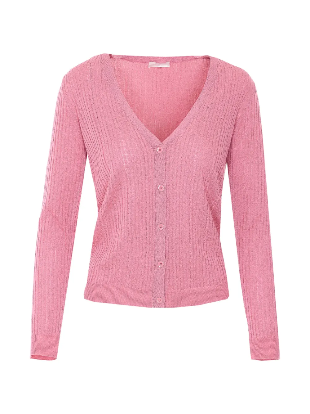 LIU JO button V-neck cardigan - Pink