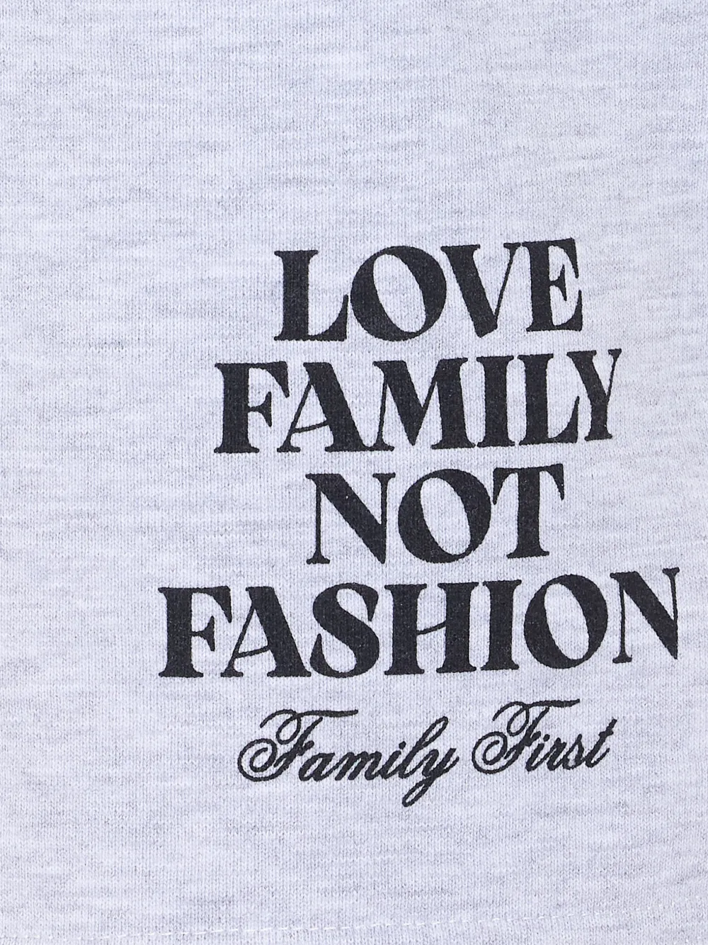 Family First Shorts met elastische taille en print Grijs