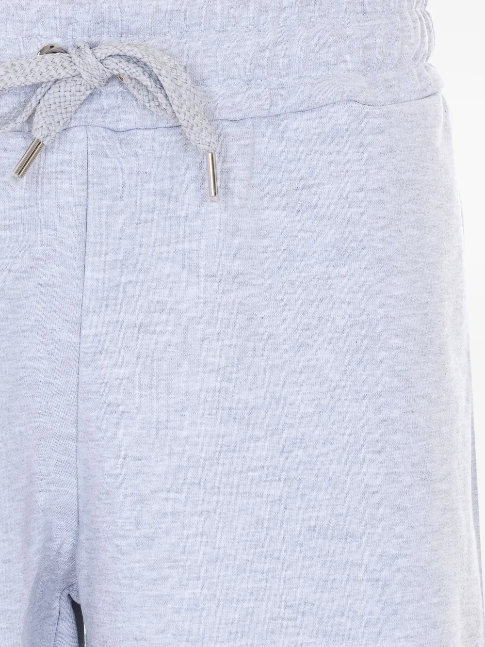 Family First Shorts met elastische taille en print Grijs