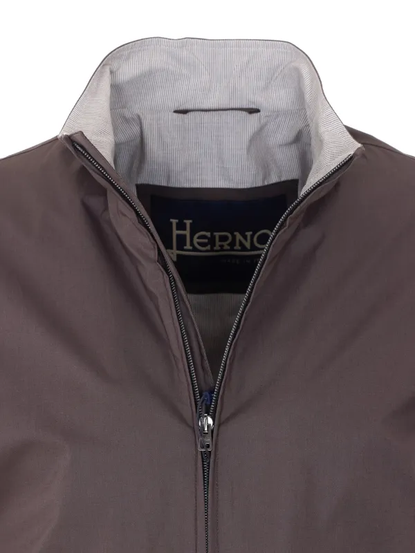 Herno Zip high-neck Jacket | Brown | FARFETCH AO