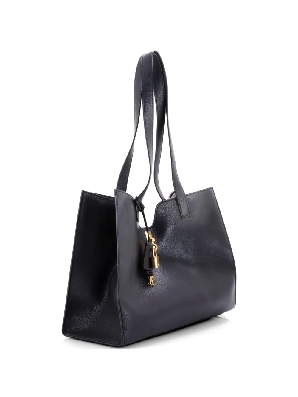 Celine Pre-Owned Cabas 16 Bag Grainy Calfskin Tote Bag | Black