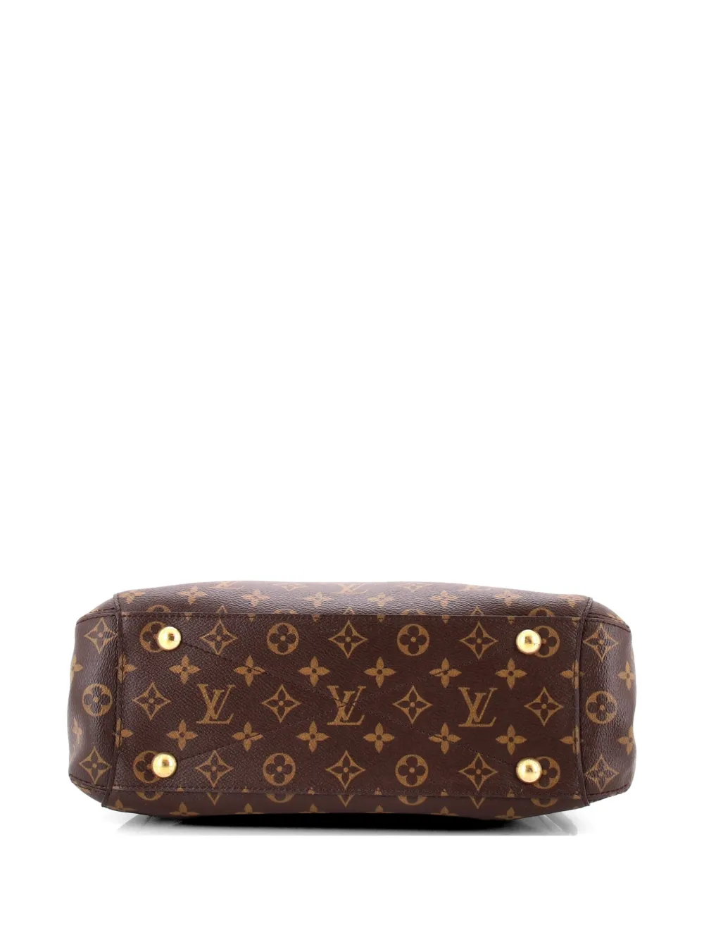 Louis Vuitton Pre-owned Montaigne Handbag Monogram Canvas MM Tote Bag in Brown, view 4