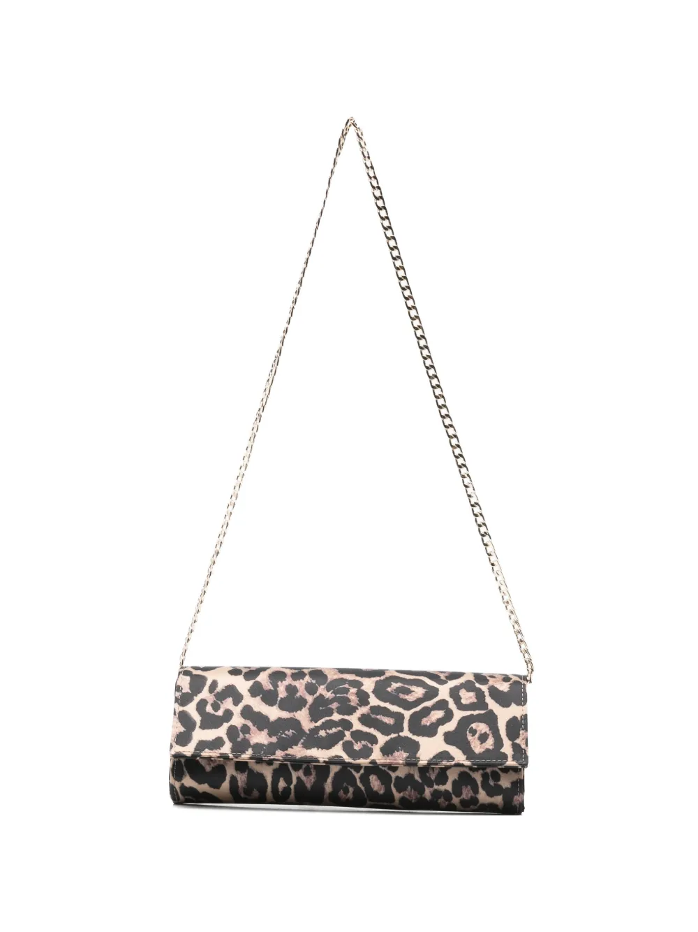 Castagna animal-print chain-strap clutch bag - Toni neutri