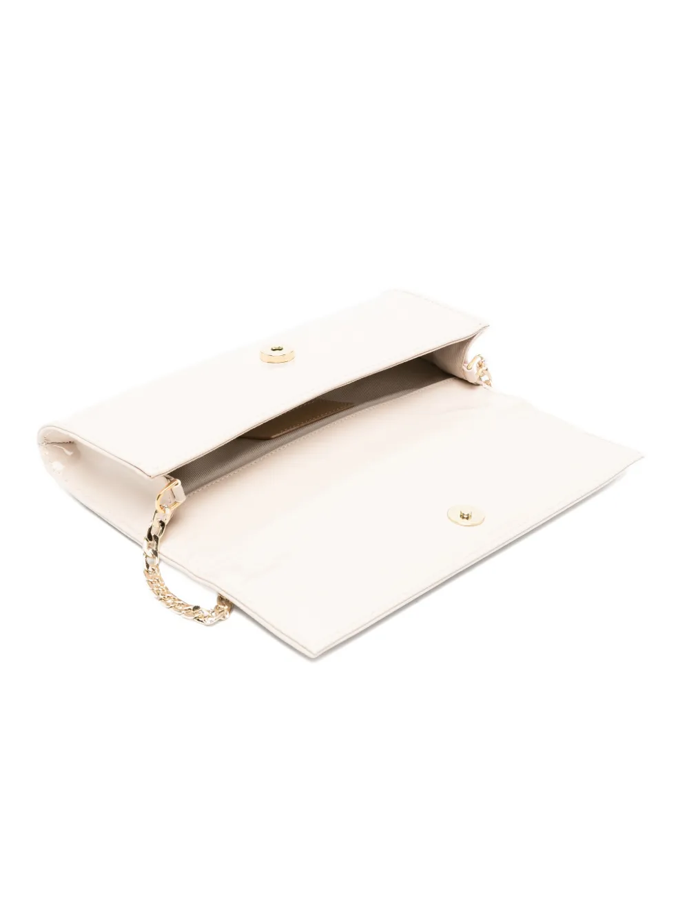 Castagna Clutch met kettinghengsel Beige
