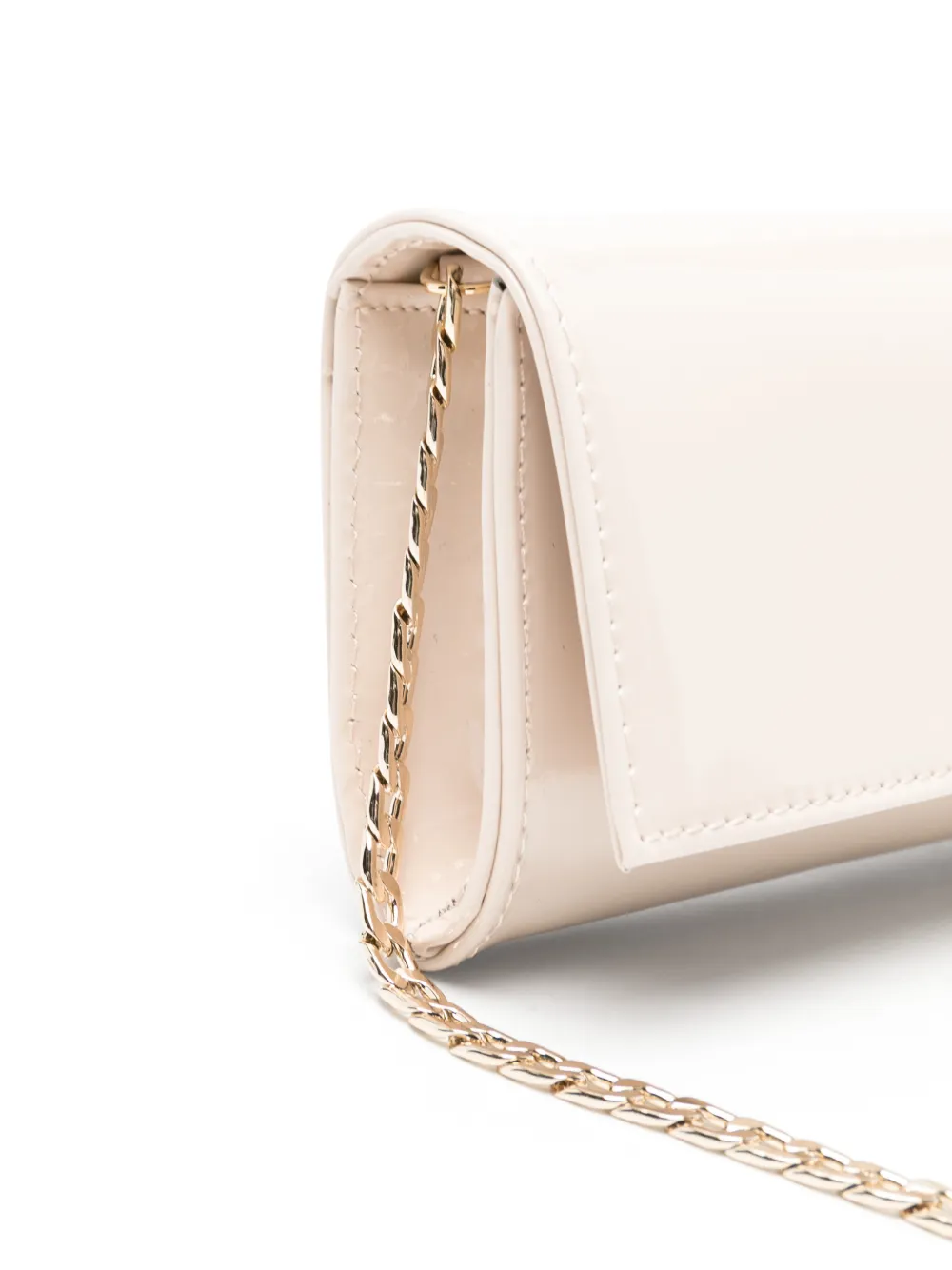 Castagna Clutch met kettinghengsel Beige
