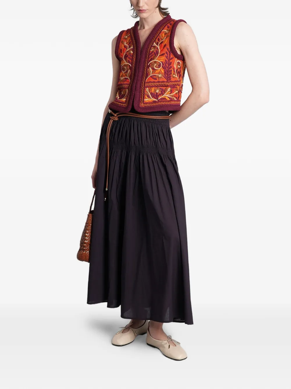 Antik Batik Suna gilet Oranje