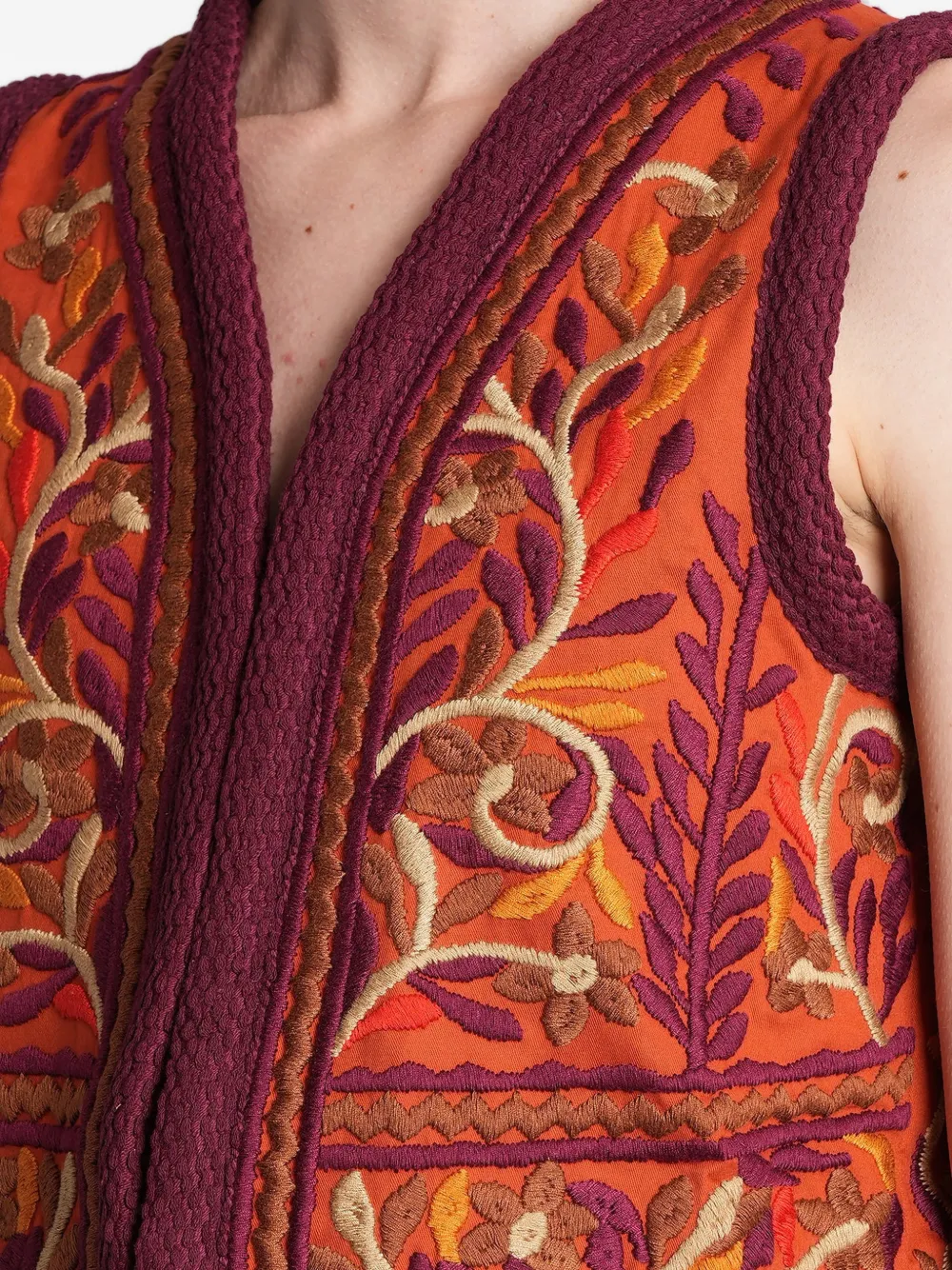 Antik Batik Suna gilet Oranje