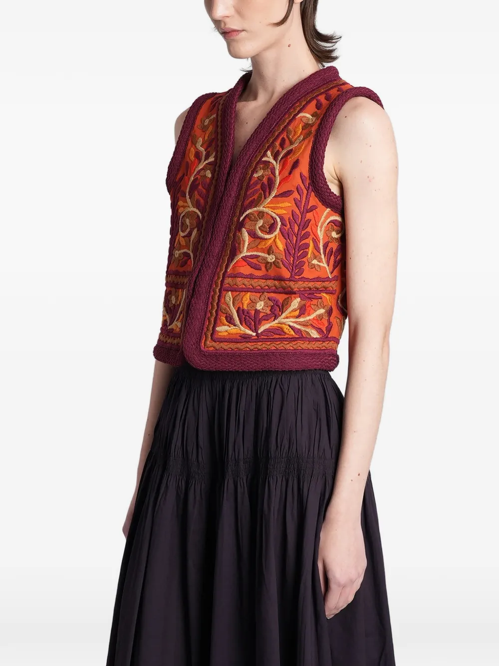 Antik Batik Suna gilet Oranje