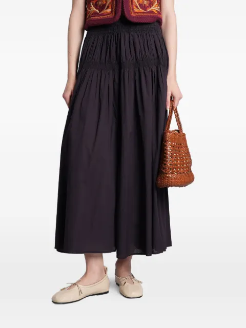 Antik Batik smocked tiered maxi skirt