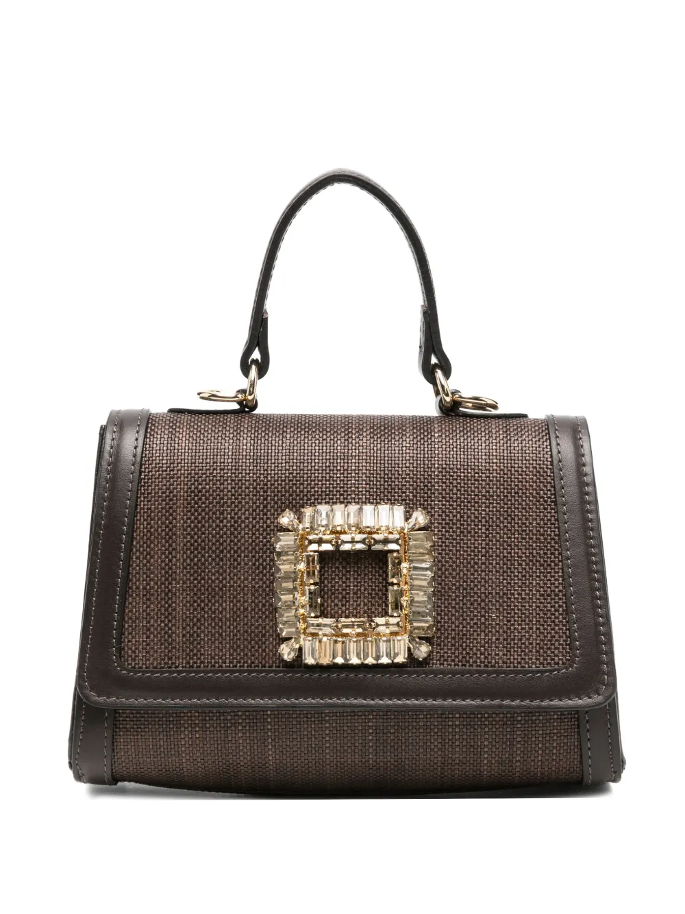 Roberto Festa Suki crystal-embellished tote bag - Marrone