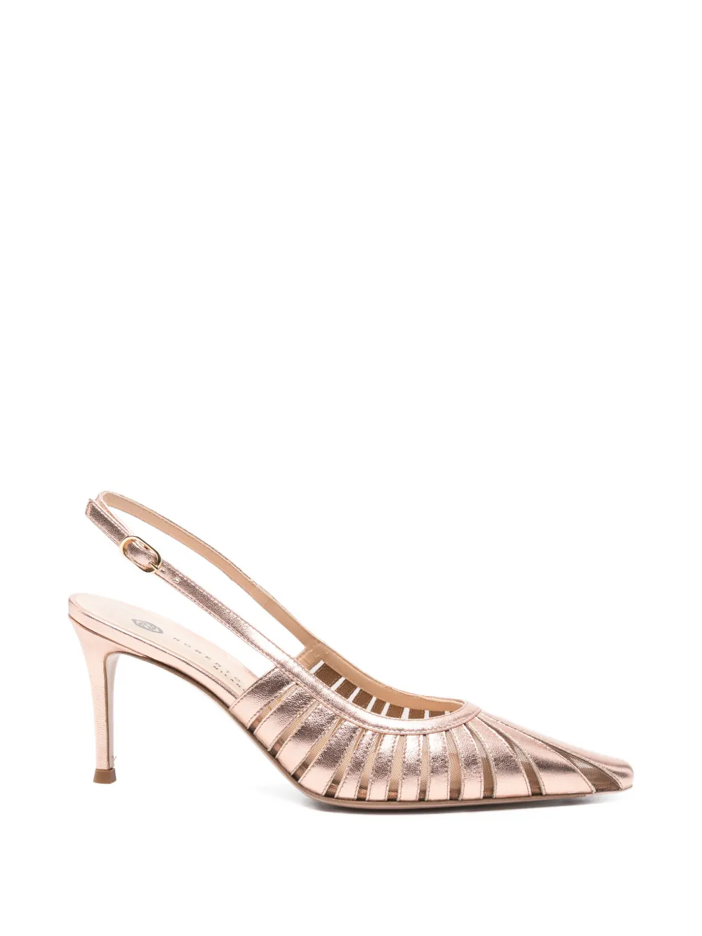 Roberto Festa Sunny pointed cut-out pumps Roze