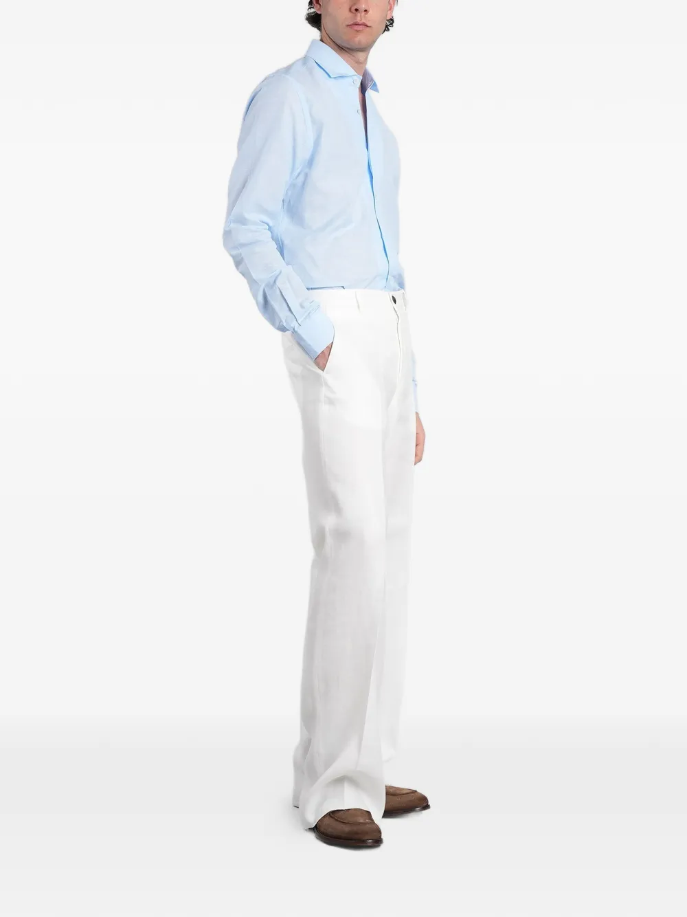 Tagliatore Hampton T-shirt Blauw